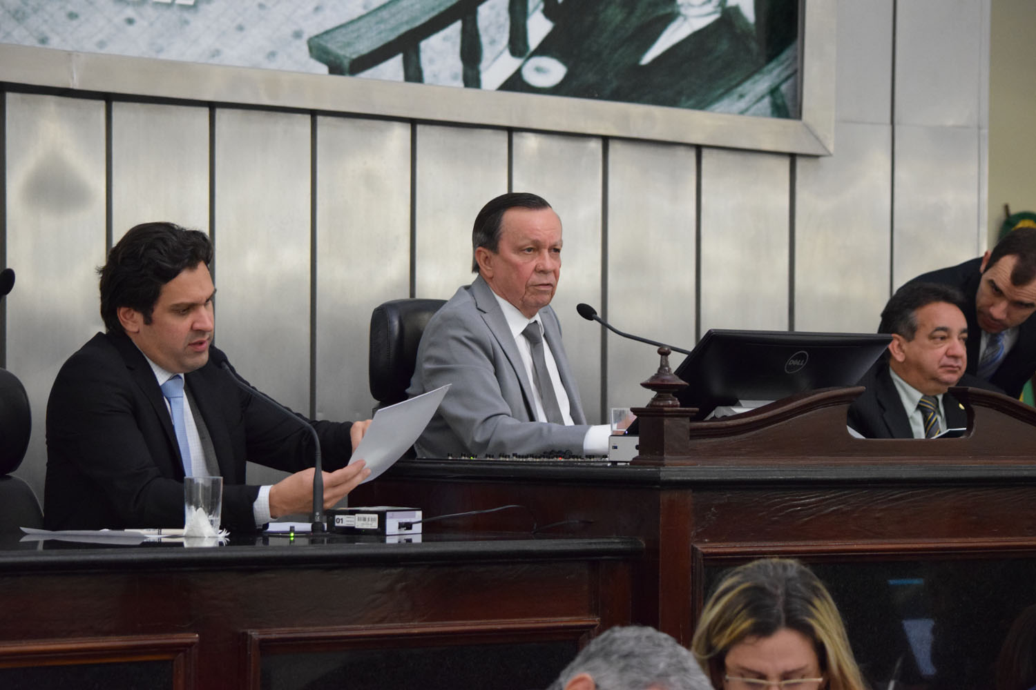 Mesa Diretora foi formada pelos deputados Isnaldo Bulhões, Luiz Dantas e Marcos Barbosa.JPG